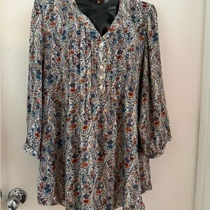 Rose & Olive Vibrant Floral Blouse